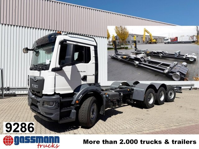 MAN TGS 35.470 8x4-4 BL, Lenk-/Liftachse, Navi, - Camion ampliroll: photos 1 MAN TGS 35.470 8x4-4 BL, Lenk-/Liftachse, Navi, - Camion ampliroll: photos 1