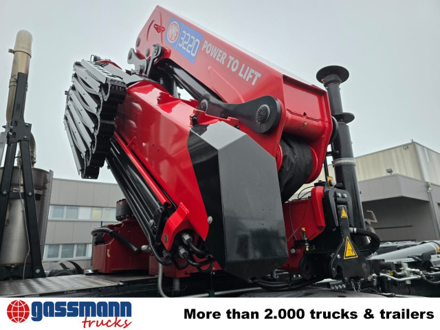 MAN TGS 35.480 8X4 BL, Intarder, Kran HMF 3220-K6, - Camion ampliroll, Camion grue: photos 5 MAN TGS 35.480 8X4 BL, Intarder, Kran HMF 3220-K6, - Camion ampliroll, Camion grue: photos 5