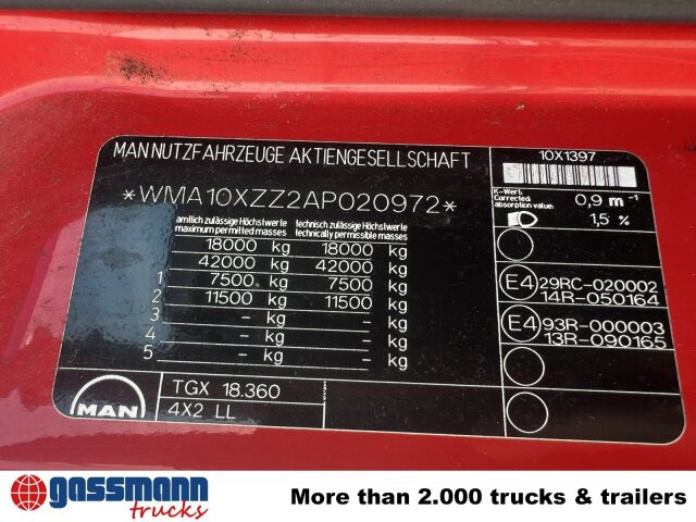 MAN TGX 18.360 4X2 LL, Fahrschule - Camion fourgon: photos 4 MAN TGX 18.360 4X2 LL, Fahrschule - Camion fourgon: photos 4