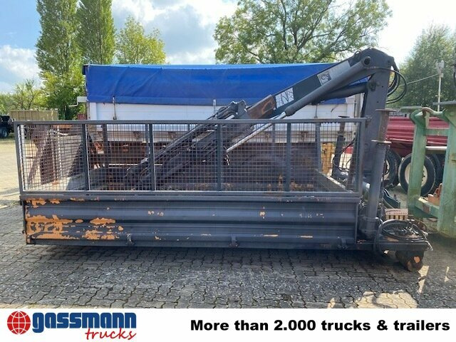 Meiller Abrollcontainer mit Kran Hiab 071 AW B3, ca. - Benne ampliroll: photos 2 Meiller Abrollcontainer mit Kran Hiab 071 AW B3, ca. - Benne ampliroll: photos 2