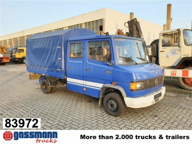 Mercedes-Benz 508 D 4x2 Doka, EX-THW - Camion plateau: photos 1 Mercedes-Benz 508 D 4x2 Doka, EX-THW - Camion plateau: photos 1