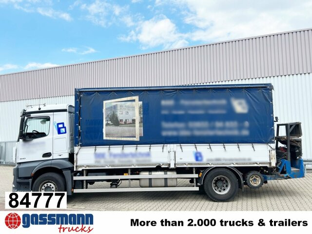 Mercedes-Benz Antos 1840 L 4x2, Aufnahme für Mitnahmestapler - Camion plateau: photos 1 Mercedes-Benz Antos 1840 L 4x2, Aufnahme für Mitnahmestapler - Camion plateau: photos 1