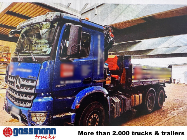 Camion benne, Camion grue Mercedes-Benz Arocs 2640 LK 6x4, Alu-Bordwände, Kran: photos 7