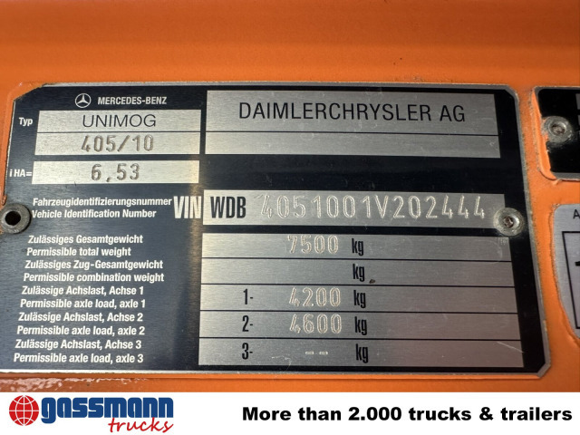 Unimog U300 405/10 4x4, Kommunalhydraulik, - Véhicule utilitaire: photos 5 Unimog U300 405/10 4x4, Kommunalhydraulik, - Véhicule utilitaire: photos 5