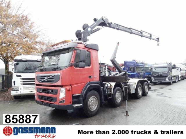 Volvo FM 460 8x2-6, Lenk-/Liftachse, Kran HMF 2020-K4, - Camion ampliroll, Camion grue: photos 1 Volvo FM 460 8x2-6, Lenk-/Liftachse, Kran HMF 2020-K4, - Camion ampliroll, Camion grue: photos 1