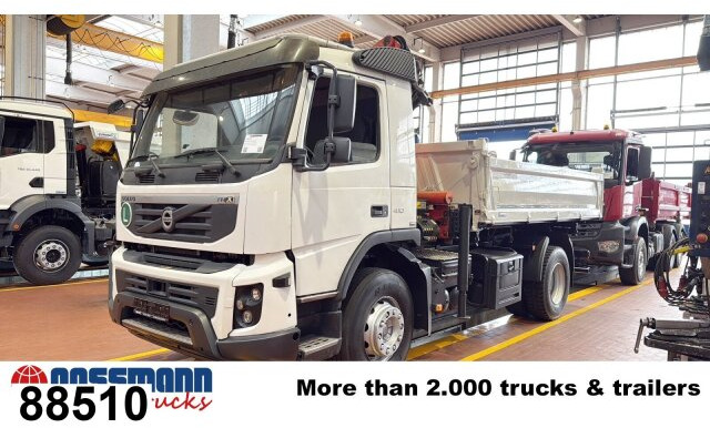 Volvo FMX 410 4x2 mit Kran Palfinger PK12000 - Camion benne, Camion grue: photos 1 Volvo FMX 410 4x2 mit Kran Palfinger PK12000 - Camion benne, Camion grue: photos 1