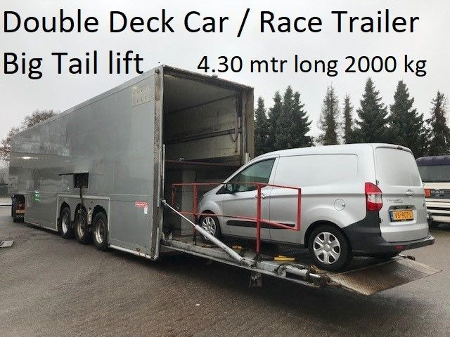 Langendorf Doppeldecker-Rennanhänger mit Hebebühne - Semi-remorque fourgon: photos 3 Langendorf Doppeldecker-Rennanhänger mit Hebebühne - Semi-remorque fourgon: photos 3