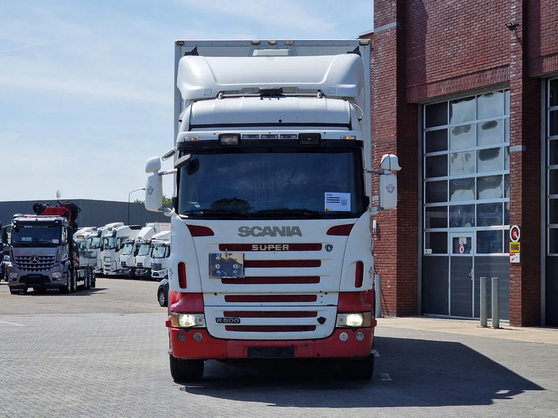 Scania R500 V8 Highline 6x2*4 - Box with side doors - Loadlift - Manual gearbox with retarder - Full air - Steering axle - Camion fourgon: photos 2 Scania R500 V8 Highline 6x2*4 - Box with side doors - Loadlift - Manual gearbox with retarder - Full air - Steering axle - Camion fourgon: photos 2