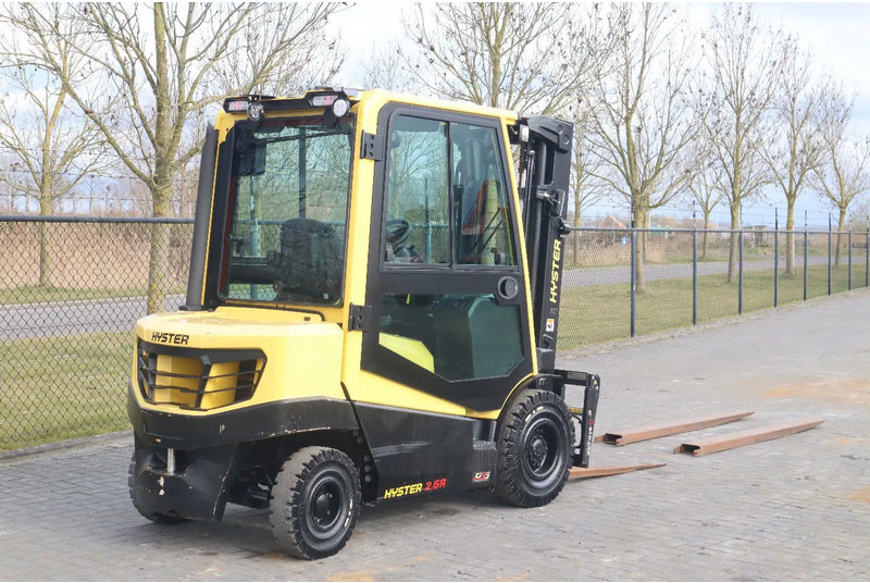Chariot élévateur diesel Hyster H2.5 A | BOOM SUSPENSION | SIDESHIFT | FORK EXTENTIONS | FORK POSITIONERS: photos 6