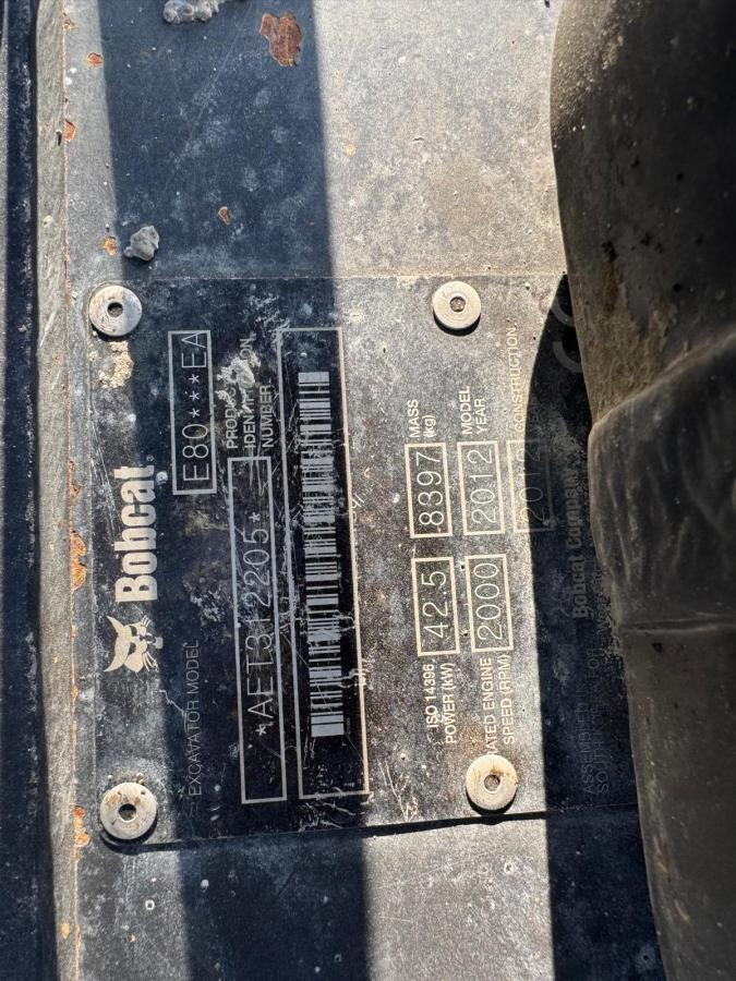 Mini pelle Bobcat E80: photos 14 Mini pelle Bobcat E80: photos 14