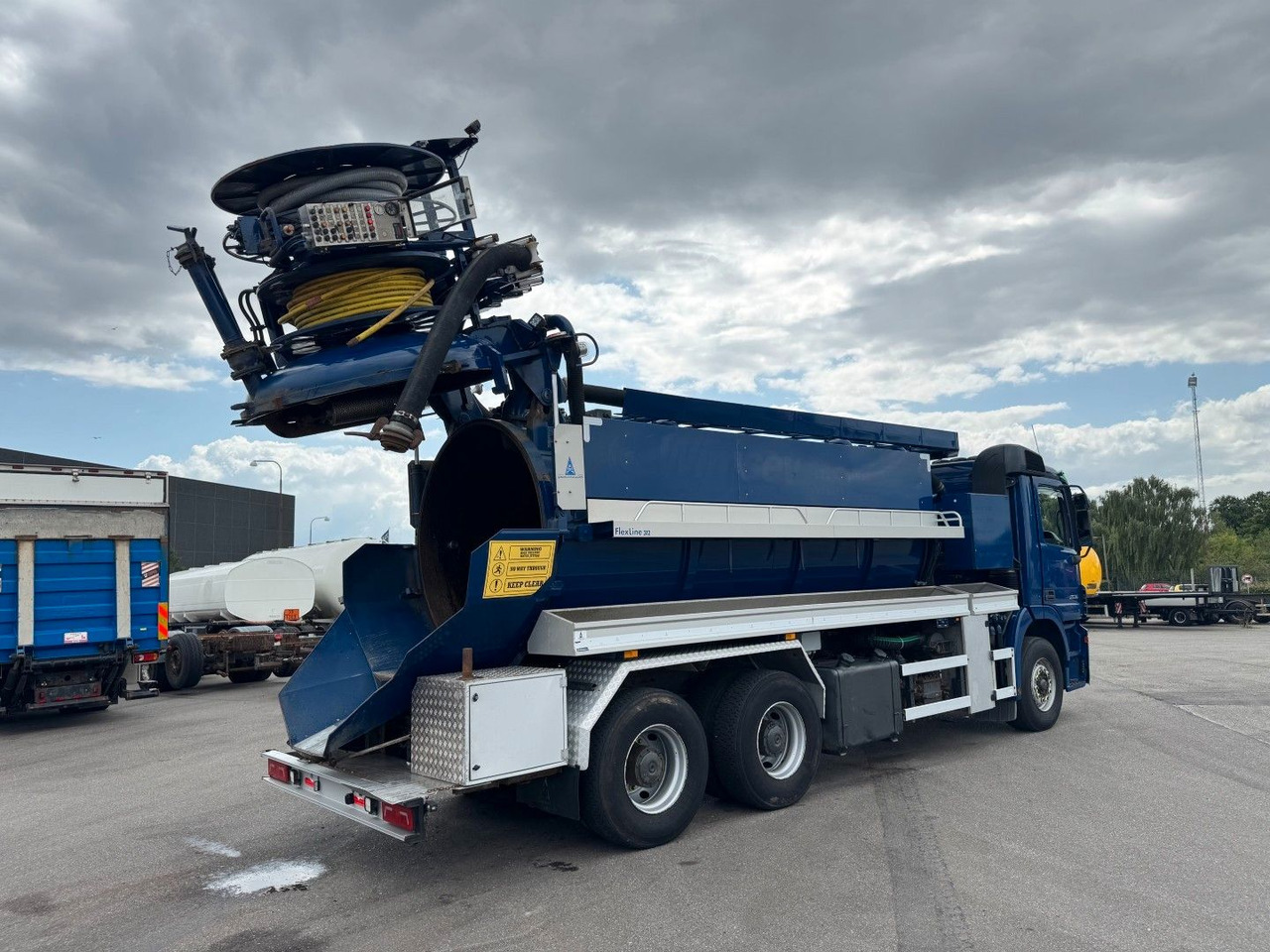 Camion hydrocureur Mercedes-Benz Actros 2636 6x4 RHD Hvidtved Larsen Flexline 312: photos 18