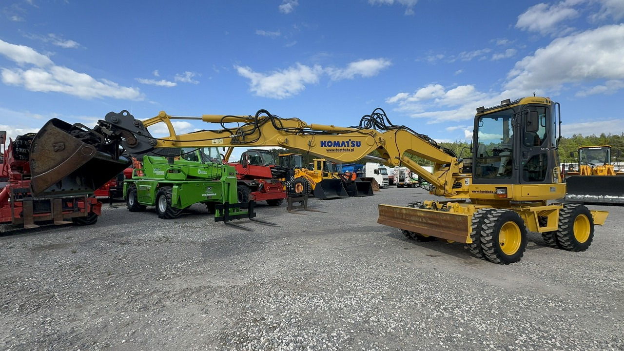 Komatsu PW 98 MR 8 Pług + Podpory 10ton Szybkozłącze - Pelle sur pneus: photos 3 Komatsu PW 98 MR 8 Pług + Podpory 10ton Szybkozłącze - Pelle sur pneus: photos 3