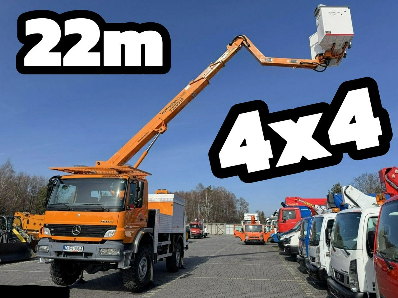 Mercedes Atego 1324 4x4 Zwyżka RUTHMANN STEIGER T220S12 Podnośnik Koszowy - Camion avec nacelle: photos 1 Mercedes Atego 1324 4x4 Zwyżka RUTHMANN STEIGER T220S12 Podnośnik Koszowy - Camion avec nacelle: photos 1
