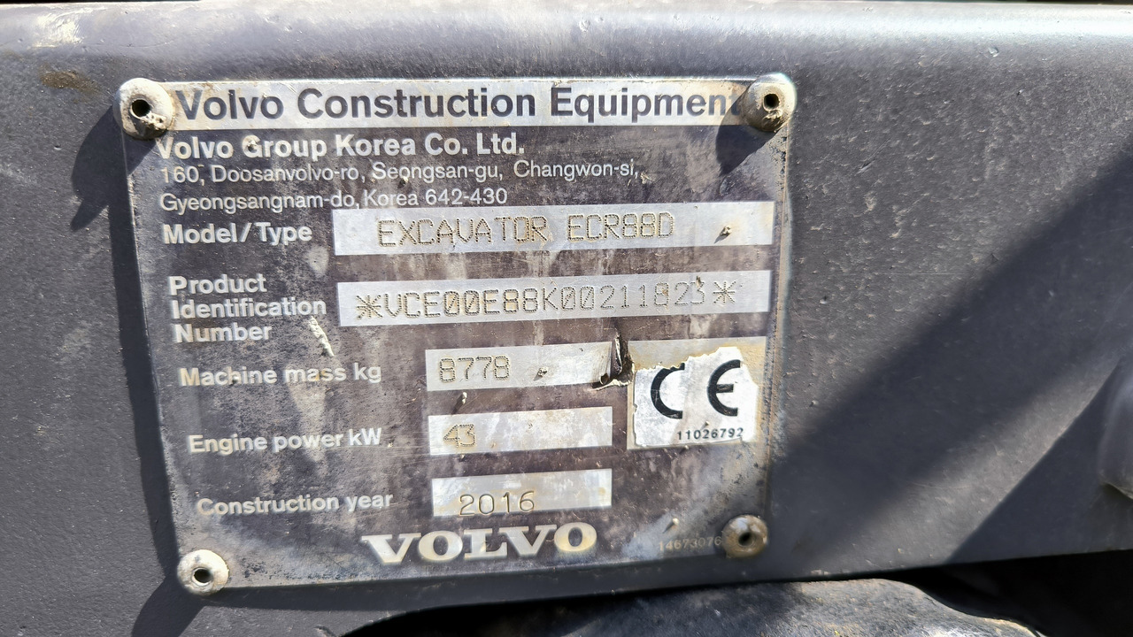 VOLVO ECR 88 D - crédit-bail VOLVO ECR 88 D: photos 12