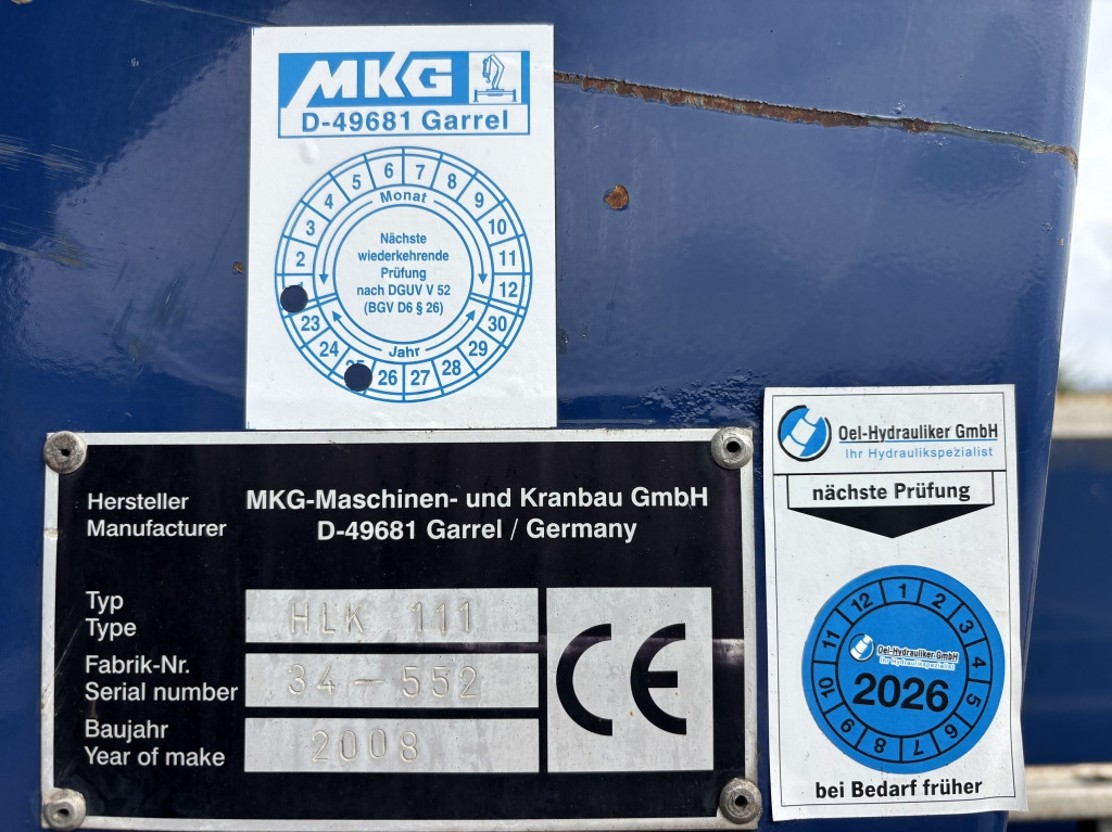 Camion plateau, Camion grue MAN TGS 18.360 4x2 LL / MKG HLK 111 Kran: photos 7 Camion plateau, Camion grue MAN TGS 18.360 4x2 LL / MKG HLK 111 Kran: photos 7