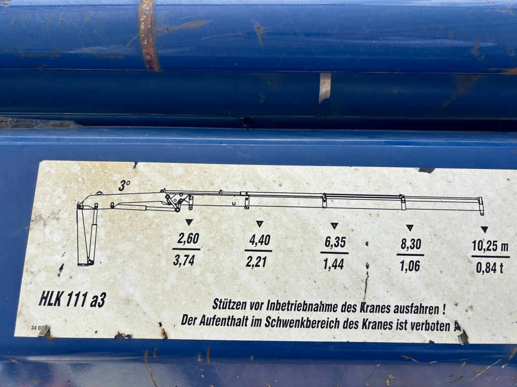 Camion plateau, Camion grue MAN TGS 18.360 4x2 LL / MKG HLK 111 Kran: photos 6 Camion plateau, Camion grue MAN TGS 18.360 4x2 LL / MKG HLK 111 Kran: photos 6