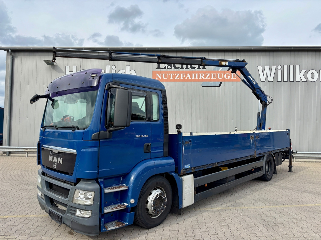 MAN TGS 18.360 4x2 LL / MKG HLK 111 Kran - Camion plateau, Camion grue: photos 3 MAN TGS 18.360 4x2 LL / MKG HLK 111 Kran - Camion plateau, Camion grue: photos 3