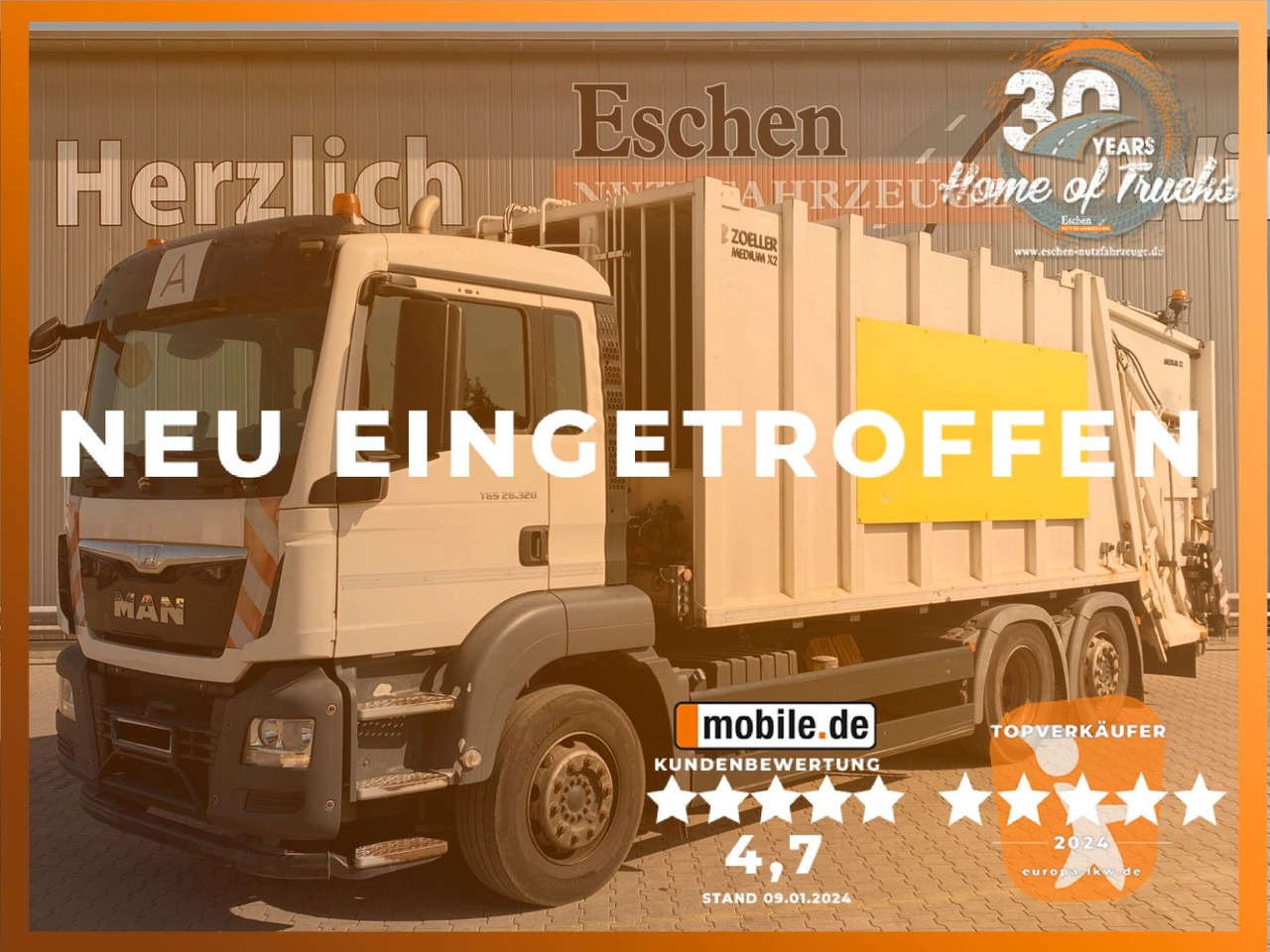 MAN TGS 26.320 6x2-4 | Zöller Medium X2EC24*3x Sitze - Benne à ordures ménagères: photos 1 MAN TGS 26.320 6x2-4 | Zöller Medium X2EC24*3x Sitze - Benne à ordures ménagères: photos 1