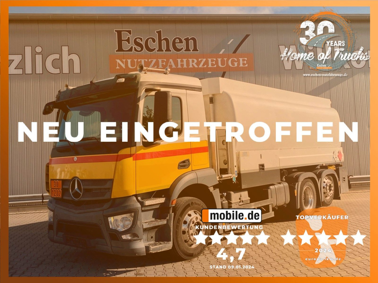 Mercedes-Benz 2540 Antos | A3*3x Kammern/20.990ltr*Kamera*Navi - Camion citerne: photos 1 Mercedes-Benz 2540 Antos | A3*3x Kammern/20.990ltr*Kamera*Navi - Camion citerne: photos 1