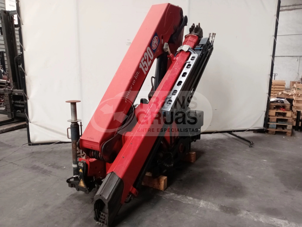 Grúa hidráulica HMF 1520 K4 - Grue auxiliaire: photos 4 Grúa hidráulica HMF 1520 K4 - Grue auxiliaire: photos 4