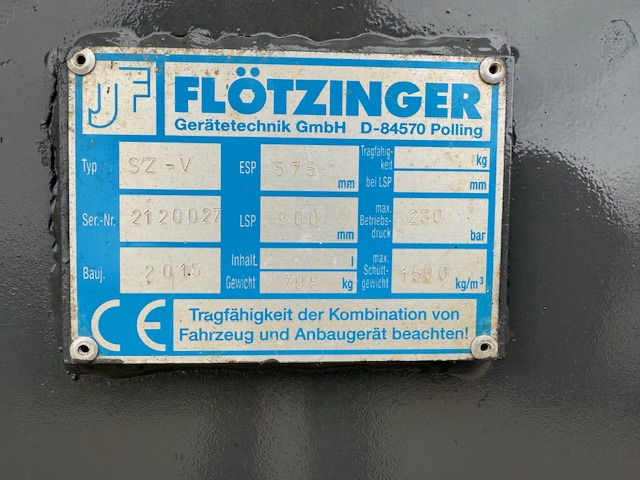 Flötzinger SZ-V - 2400 mm - Volvo/CAT/Komatsu -Krokodilgebiss - Matériel d'ensilage: photos 5 Flötzinger SZ-V - 2400 mm - Volvo/CAT/Komatsu -Krokodilgebiss - Matériel d'ensilage: photos 5