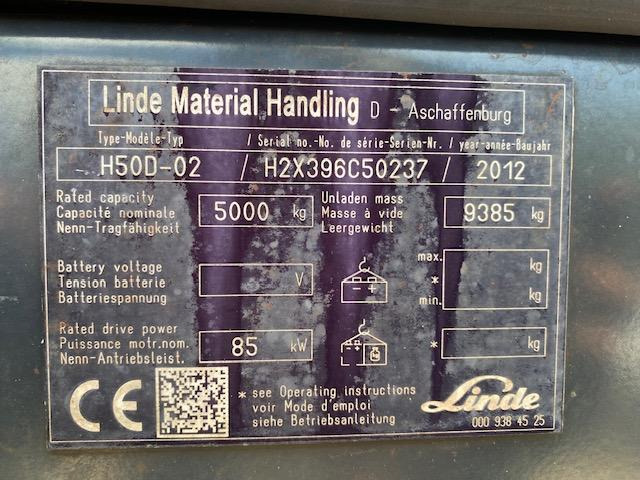 Linde H50 D-02 - Chariot élévateur diesel: photos 5 Linde H50 D-02 - Chariot élévateur diesel: photos 5