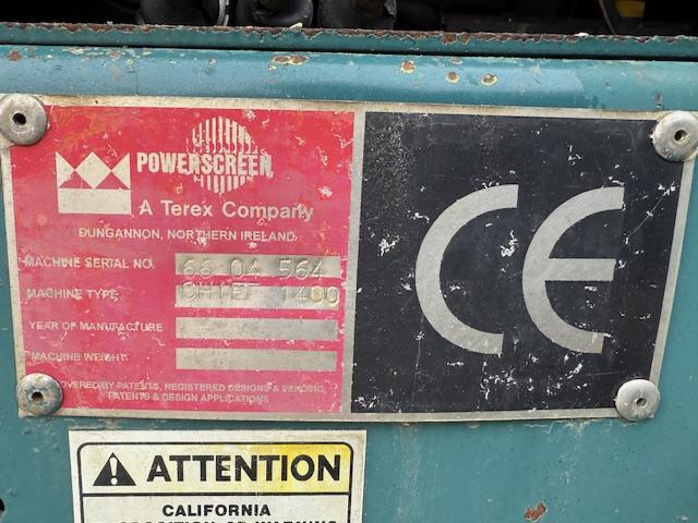 Terex Powerscreen Chieftain 1400  - Crible: photos 5 Terex Powerscreen Chieftain 1400  - Crible: photos 5
