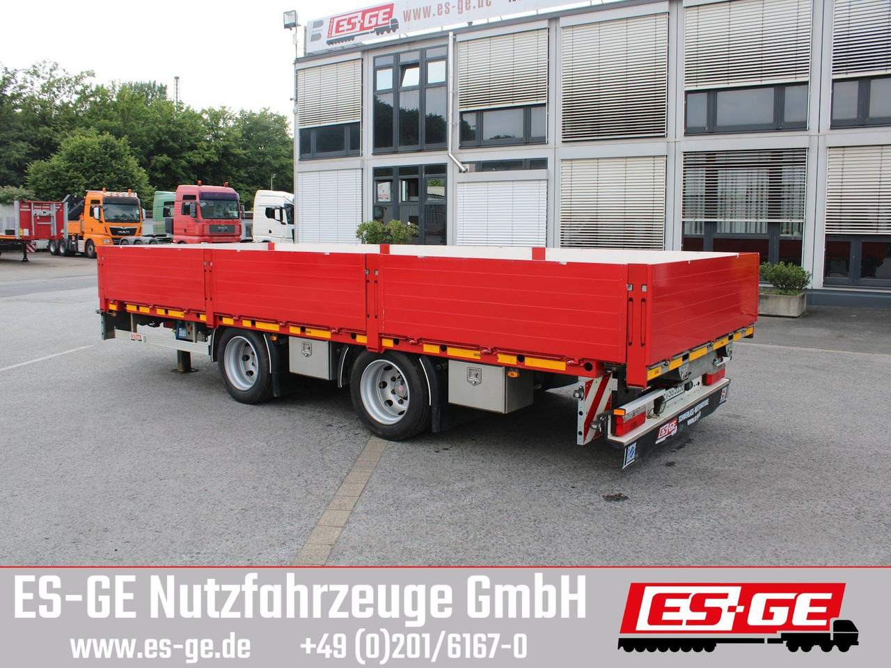 ES-GE Tandemanhänger - Containerverr. - Remorque plateau: photos 1 ES-GE Tandemanhänger - Containerverr. - Remorque plateau: photos 1