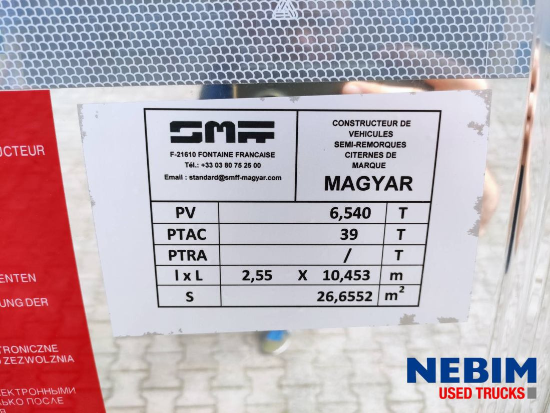 Semi-remorque citerne neuf Magyar GM-2B-02 - 32.000Ltr - Food - NEW / Nieuw / NEU: photos 11