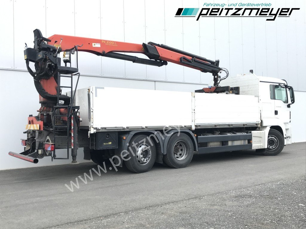 MAN TGS 26.440 FL 6x2 Palfinger PK 21001 L Steinzange, EU 6, Lenkachse - Camion plateau, Camion grue: photos 4 MAN TGS 26.440 FL 6x2 Palfinger PK 21001 L Steinzange, EU 6, Lenkachse - Camion plateau, Camion grue: photos 4