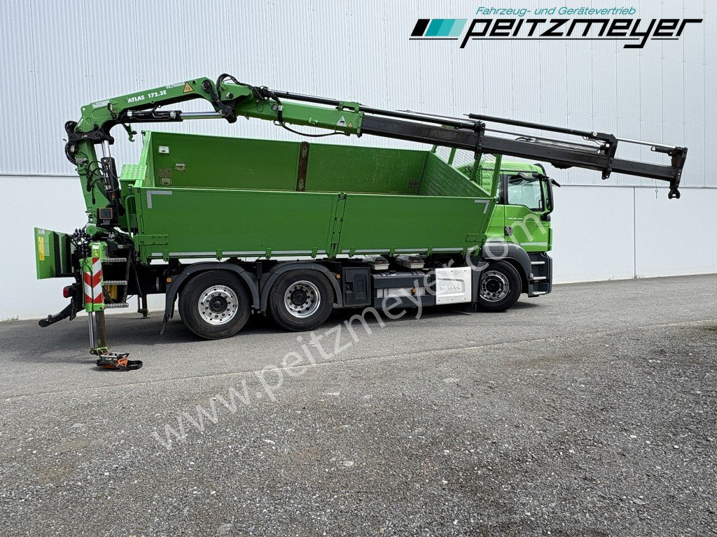 Camion benne MAN TGS 26.460 FL 6x2 Kipper+Kran+Funk Lenkachse, 2-Seitenkipper, Atlas 172.3: photos 7 Camion benne MAN TGS 26.460 FL 6x2 Kipper+Kran+Funk Lenkachse, 2-Seitenkipper, Atlas 172.3: photos 7