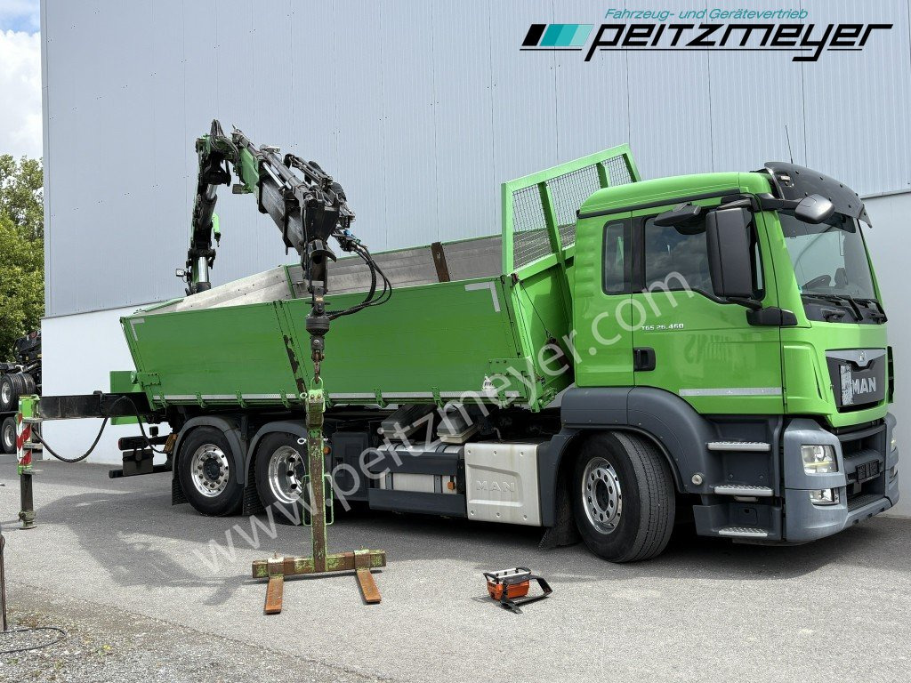 MAN TGS 26.460 FL 6x2 Kipper+Kran+Funk Lenkachse, 2-Seitenkipper, Atlas 172.3 - Camion benne, Camion grue: photos 2 MAN TGS 26.460 FL 6x2 Kipper+Kran+Funk Lenkachse, 2-Seitenkipper, Atlas 172.3 - Camion benne, Camion grue: photos 2