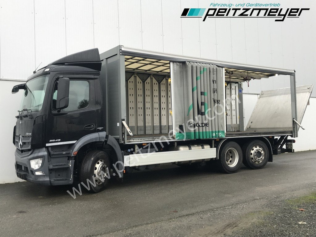 MERCEDES-BENZ Antos 2543 LL Ewers Getränke Retarder, 2 x AHK, LBW 2 t., Lenkachse - Camion pour le transport de boissons: photos 1 MERCEDES-BENZ Antos 2543 LL Ewers Getränke Retarder, 2 x AHK, LBW 2 t., Lenkachse - Camion pour le transport de boissons: photos 1