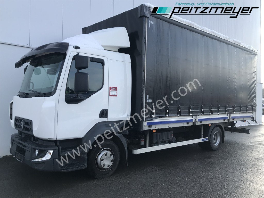 Camion à rideaux coulissants RENAULT (F) D 10 210, EU6, L-Fhs, ALu-Pritsche: photos 1