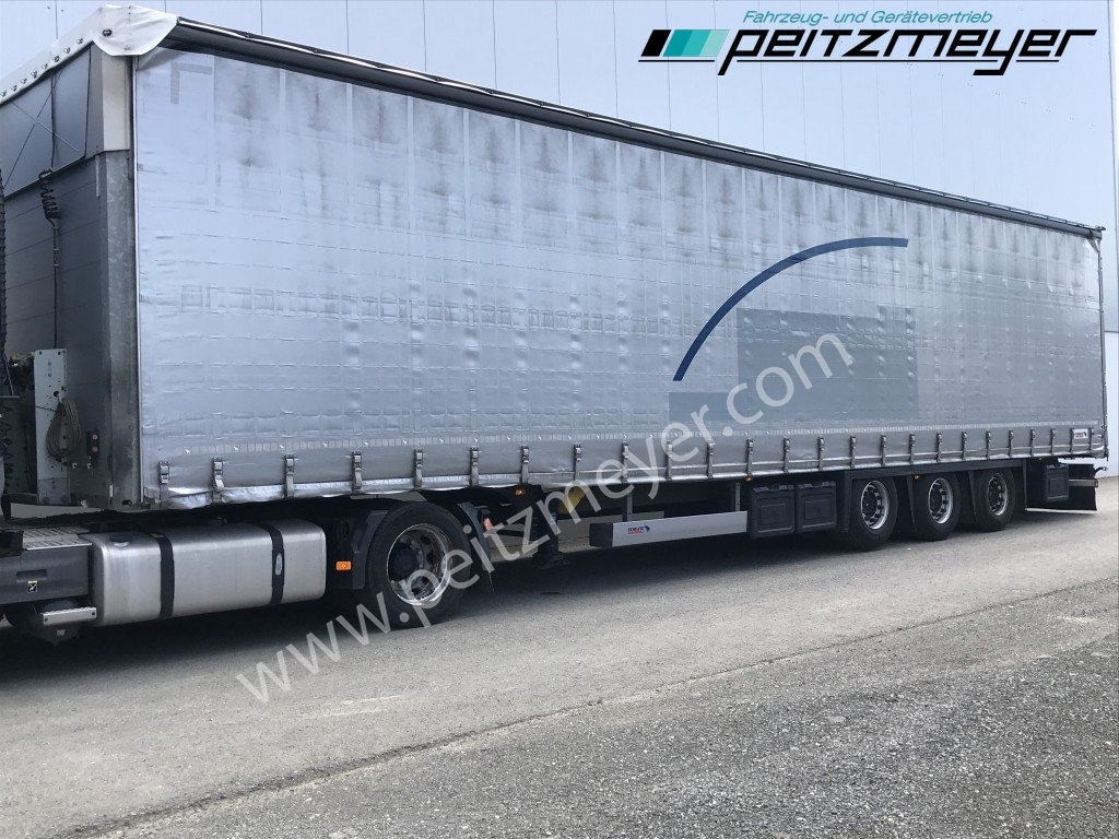 SCHMITZ 3 Achs Pritschenauflieger SCS 24/L-13.62 Mega, Power-Curtain Jumbo, Edscha, RSAB, - Semi-remorque rideaux coulissants: photos 4 SCHMITZ 3 Achs Pritschenauflieger SCS 24/L-13.62 Mega, Power-Curtain Jumbo, Edscha, RSAB, - Semi-remorque rideaux coulissants: photos 4