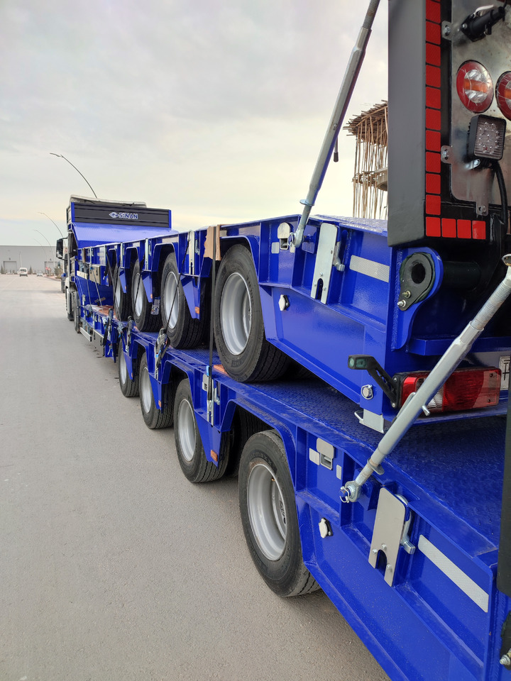 Semi-remorque surbaissé pour transport de ciment neuf SINAN TANKER TRAILER Lowbed 4 axle: photos 6