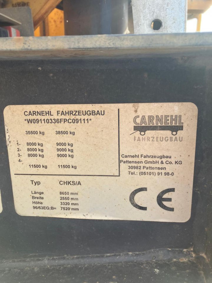 CARNEHL Kippauflieger CHKS A Kippauflieger - Semi-remorque benne: photos 5 CARNEHL Kippauflieger CHKS A Kippauflieger - Semi-remorque benne: photos 5