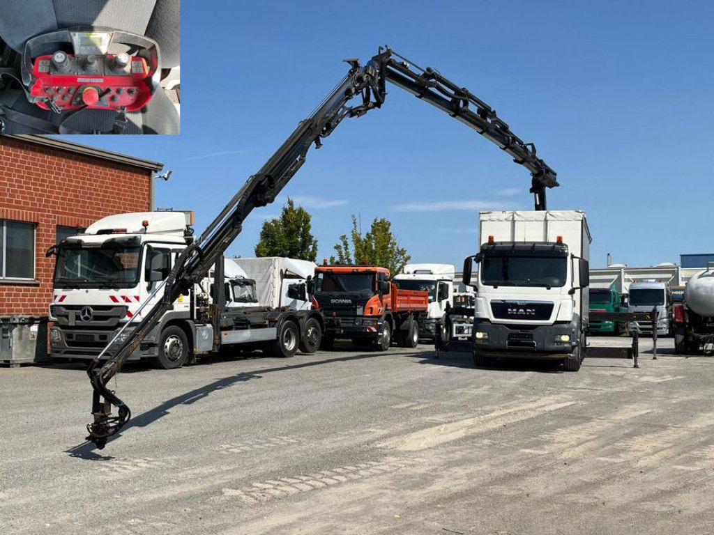 Camion plateau, Camion grue MAN TG-S 26.360 6x2-2LL Pritsche Heckkran 34m/to, Ji: photos 1