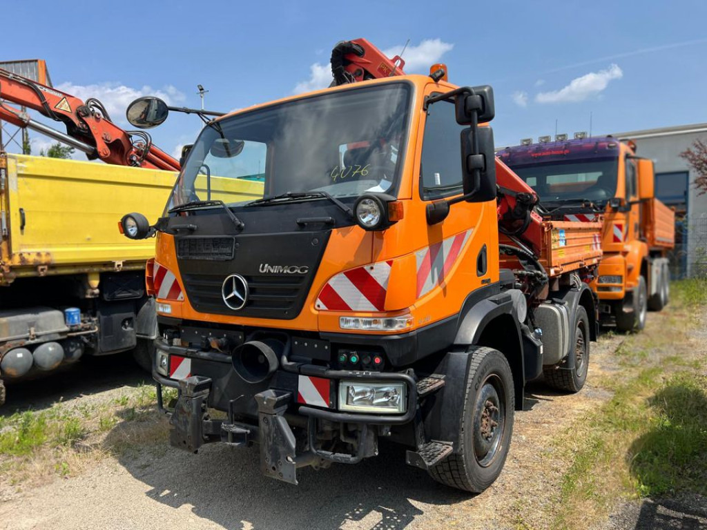 MERCEDES-BENZ Unimog U20 2-Achs Allradkipper Kran Palfinger Kran - crédit-bail MERCEDES-BENZ Unimog U20 2-Achs Allradkipper Kran Palfinger Kran: photos 8