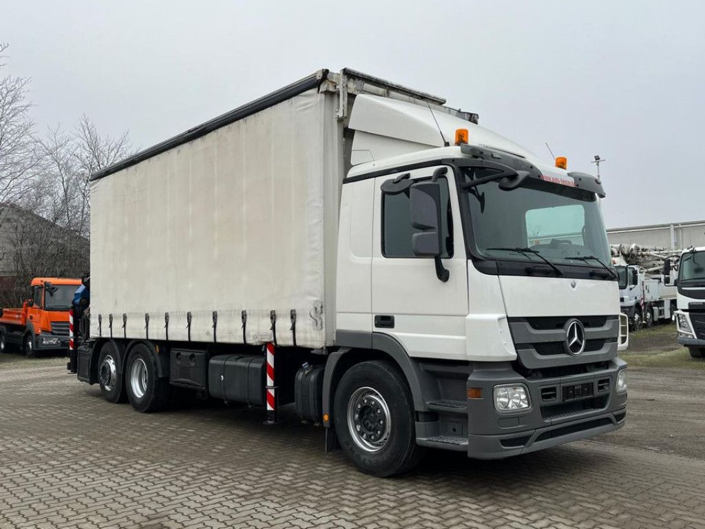 Mercedes-Benz Actros 2541 L6x2 Pritsche Heckkran 34m/to, Jib, - Camion grue, Camion à rideaux coulissants: photos 2 Mercedes-Benz Actros 2541 L6x2 Pritsche Heckkran 34m/to, Jib, - Camion grue, Camion à rideaux coulissants: photos 2