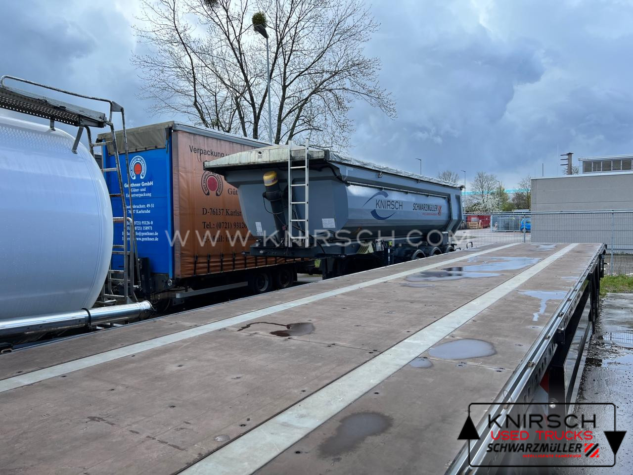 SCHWARZMUELLER Plateau Auflieger J-3A-125 - Semi-remorque plateau: photos 4 SCHWARZMUELLER Plateau Auflieger J-3A-125 - Semi-remorque plateau: photos 4