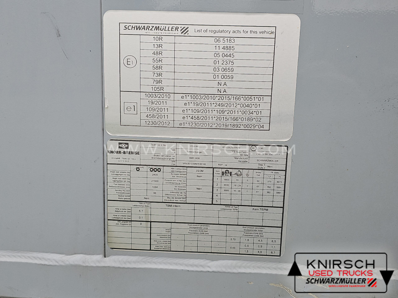 SCHWARZMUELLER S1 91 cbm Rollplane SAF Achslift - Semi-remorque à fond mouvant: photos 2 SCHWARZMUELLER S1 91 cbm Rollplane SAF Achslift - Semi-remorque à fond mouvant: photos 2