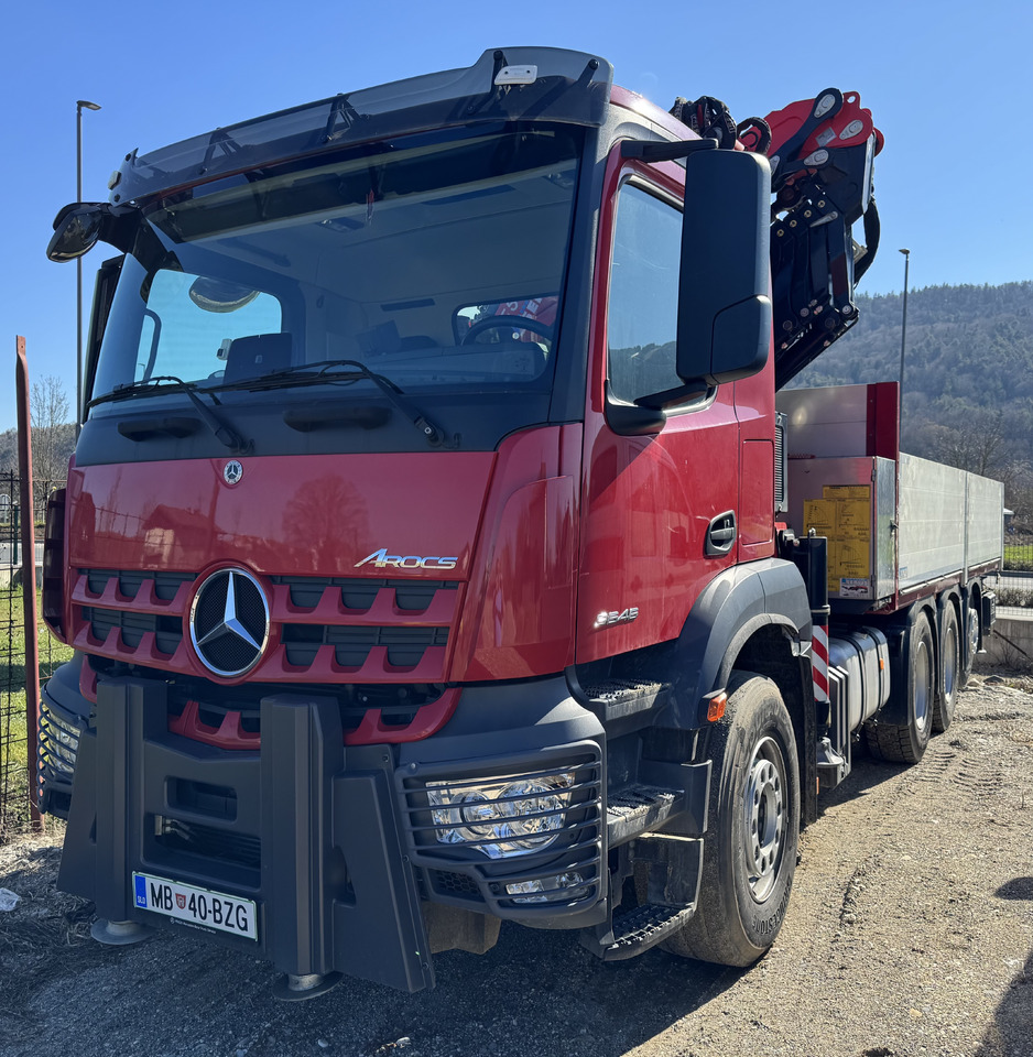MERCEDES-BENZ Hiab Palfinger Fassi F545 - Camion grue: photos 1 MERCEDES-BENZ Hiab Palfinger Fassi F545 - Camion grue: photos 1
