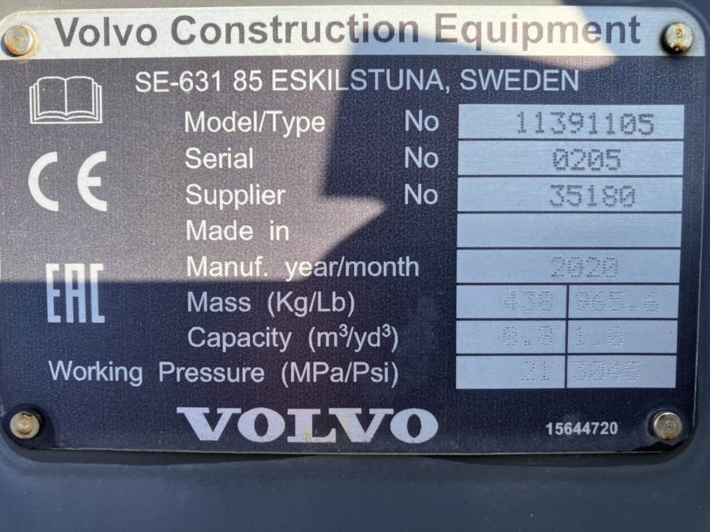 Volvo Klappschaufel mit Messer -P Aufnahme - Godet: photos 5 Volvo Klappschaufel mit Messer -P Aufnahme - Godet: photos 5