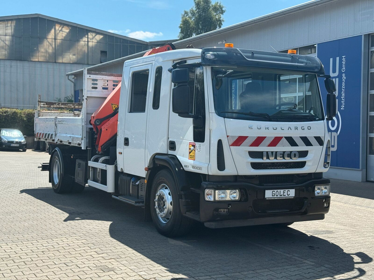 Iveco ML180E 4x2 DOKA Euro 5 Kipper Kran PK16001K-B - Camion benne, Camion grue: photos 1 Iveco ML180E 4x2 DOKA Euro 5 Kipper Kran PK16001K-B - Camion benne, Camion grue: photos 1