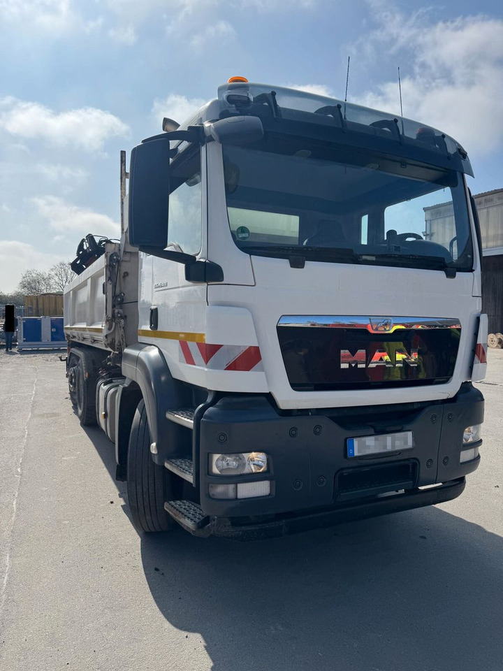MAN TGS 26.400 6x2*4 Kipper Bordm. Kran ATLAS 172.3E - Camion grue: photos 1 MAN TGS 26.400 6x2*4 Kipper Bordm. Kran ATLAS 172.3E - Camion grue: photos 1