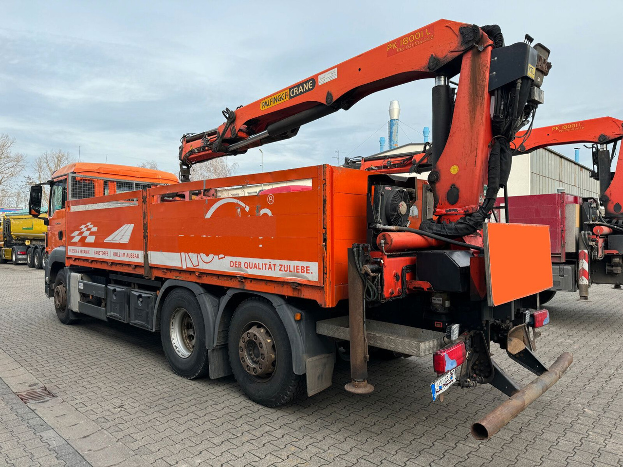 MAN TGS 26.400 6x2 Pritsche Kran Palfinger PK 18001L - Camion plateau, Camion grue: photos 4 MAN TGS 26.400 6x2 Pritsche Kran Palfinger PK 18001L - Camion plateau, Camion grue: photos 4