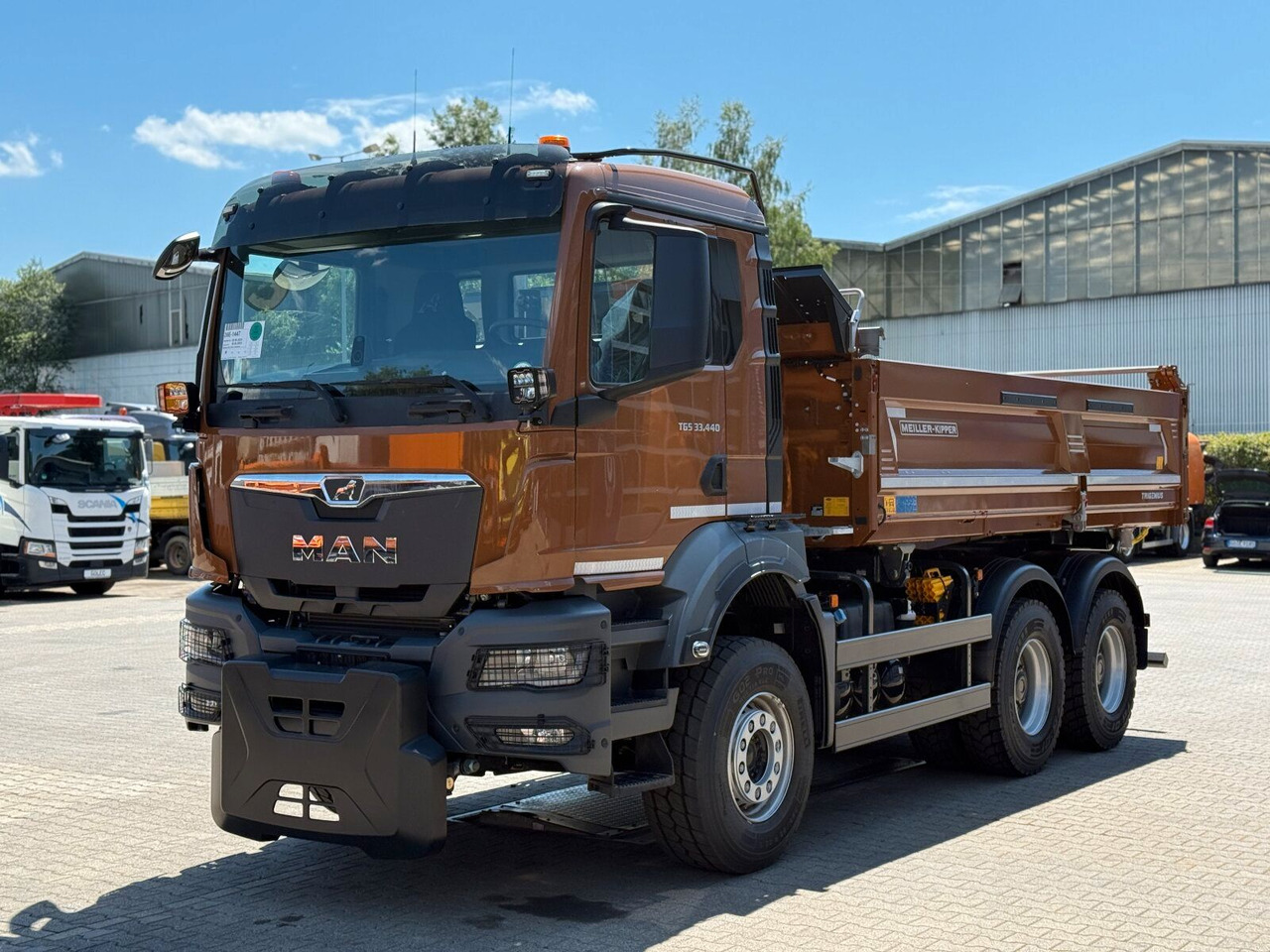 Camion benne MAN TGS 33.440 6x4 Kipper MEILLER Bordmatik Frontpl.: photos 11