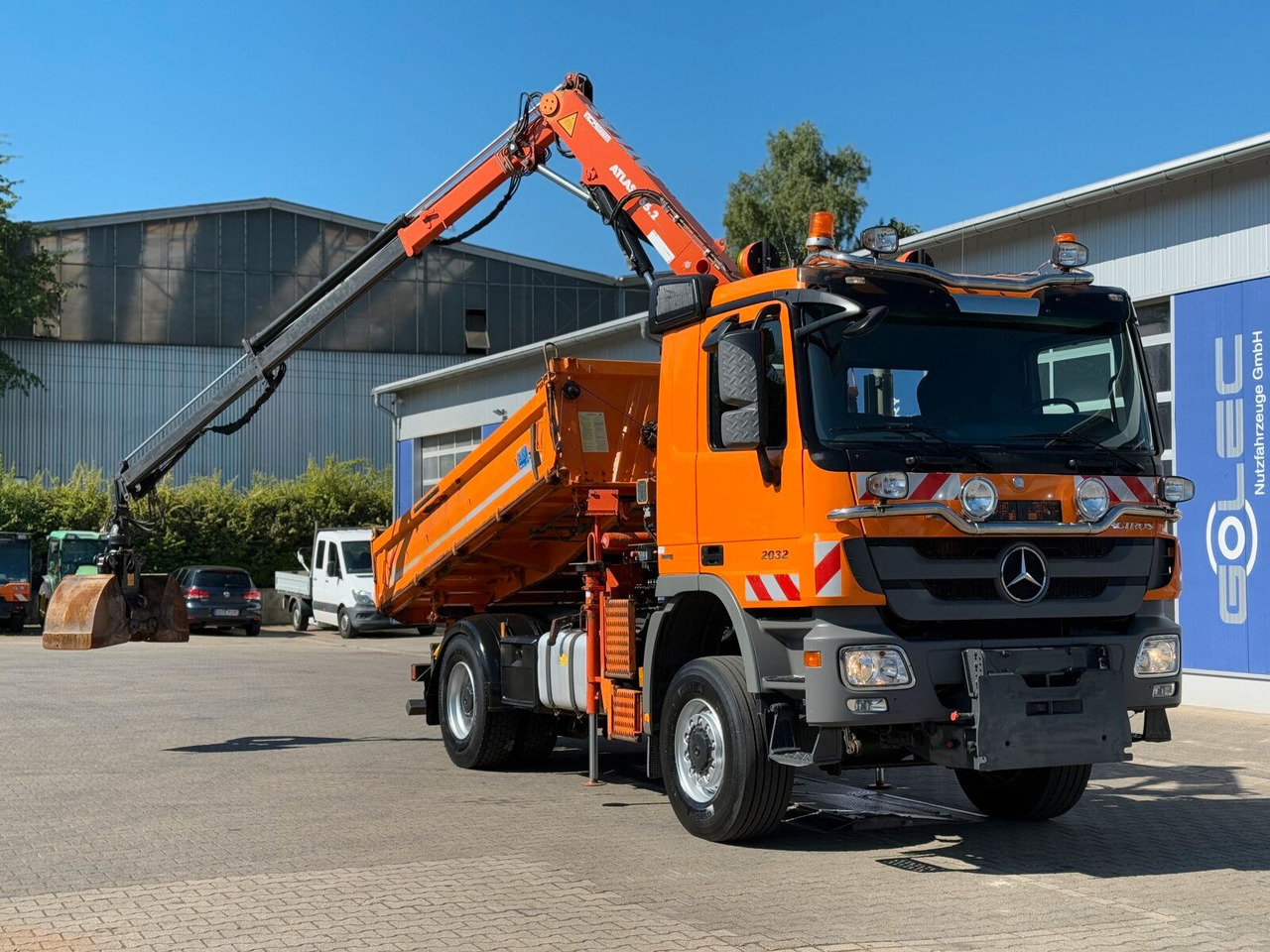Mercedes-Benz ACTROS 2044 4x4 Kipper Kran ATLAS 65.2 A2L - Camion benne, Camion grue: photos 2 Mercedes-Benz ACTROS 2044 4x4 Kipper Kran ATLAS 65.2 A2L - Camion benne, Camion grue: photos 2