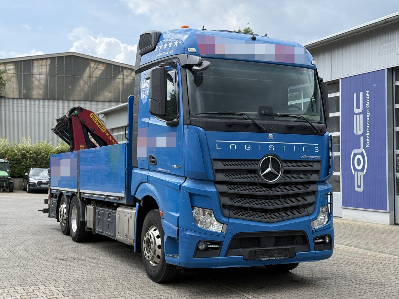 Mercedes-Benz ACTROS 2545 6x2 Pritsche Kran Palfinger PK20001K - Camion plateau, Camion grue: photos 1 Mercedes-Benz ACTROS 2545 6x2 Pritsche Kran Palfinger PK20001K - Camion plateau, Camion grue: photos 1
